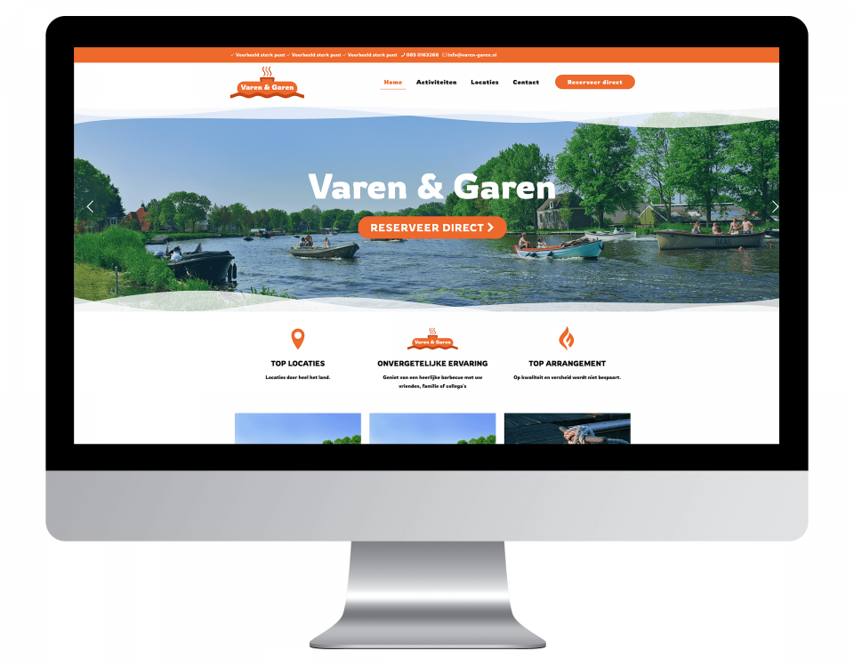 Website van Varen en Garen